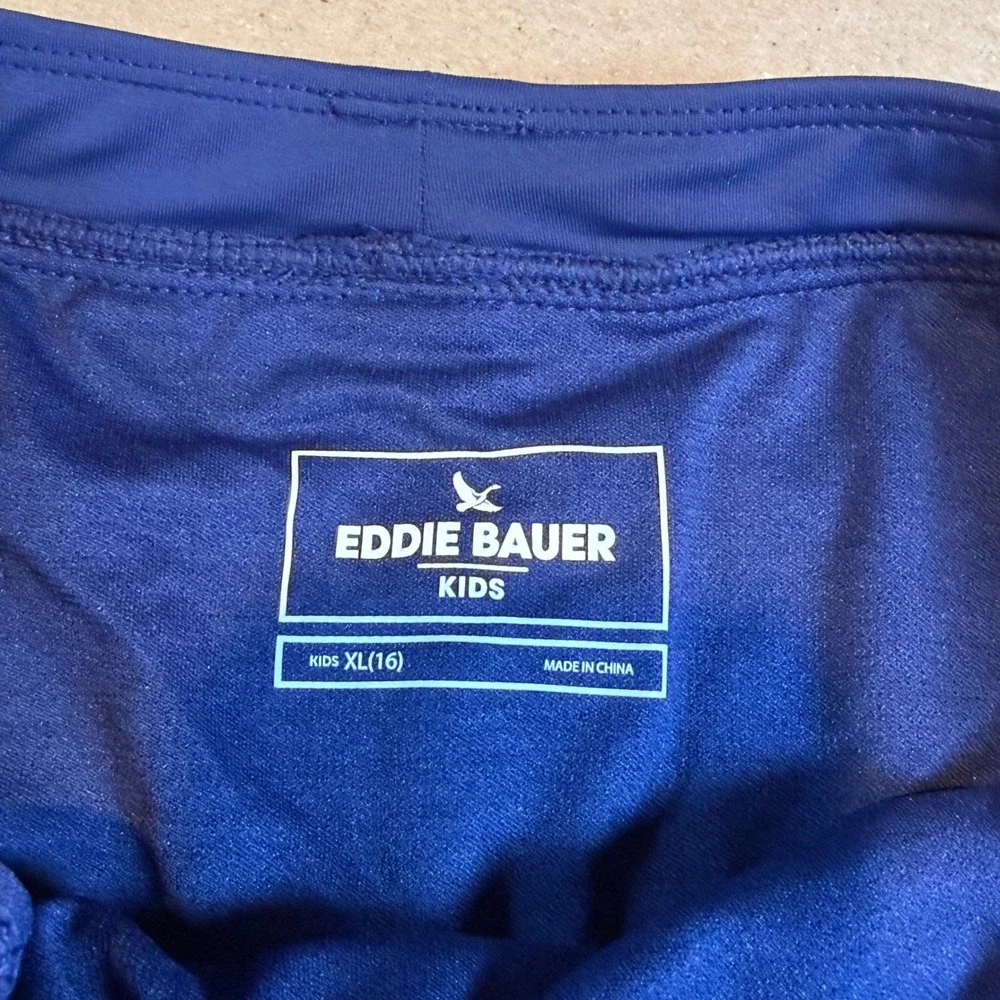 Eddie Bauer Kids Navy Blue Swim Shorts Bottoms Size XL 16 EB000348C